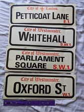 Lot Of 4 City Of Westminster Street Signs Paper Badge & Novelty Printed London picture
