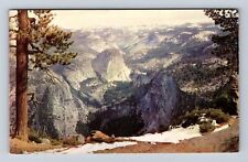 Yosemite National Park, Washburn Point Parking Area, Antique, Vintage Postcard picture