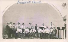 RPPC Enterprise Dickinson County Kansas Military Band Identified People Postcard picture