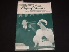 1939 HIGHLIGHTS OF THE ROYAL TOUR SOFTCOVER BOOKLET - CANADA - K 583 picture