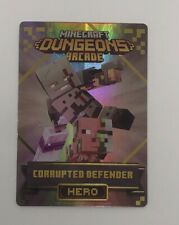 Minecraft Dungeons Arcade Series 3 (#113 Hero: Corrupted Defender) FOIL Card picture