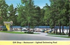Prattville Alabama~Cinderella Motel~Restaurant~DB Faulk~Swingset~1950s Cars~PC picture