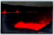 Hawaii HI Postcard RPPC Photo View Of Kilauea Volcano Lava Hawaii National Park picture