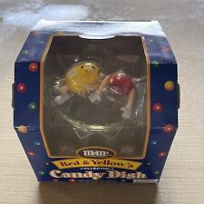 M&M's Red & Yellow's Collectible Plastic Candy Dish Division of Mars New In Box picture