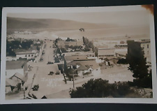 c1920s Ensenada Baja California Mexico RPPC Ariel View Business District w/ Cars picture