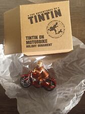 The Adventures of TinTin: TinTin On Motorbike Holiday Ornament (World Market)NIB picture