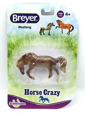 Horse Crazy Stablemates Mustang Horse Breyer Collection 1:32 Brown and White NEW picture