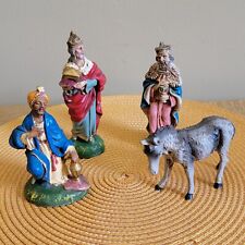 VTG Nativity Set Wise Men Donkey Made In Italy Replacement Manger Scene picture