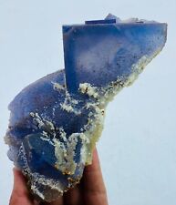 922 Gram Extremely Rarest Phantom Fluorite With Calcite From Pakistan picture