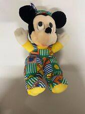 Rare Applause Mickey mouse plush  Baseball Themed Overalls Disney Toy Stuffed picture