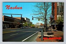 Nashua NH-New Hampshire, Scenic Road View, Antique, Vintage Souvenir Postcard picture