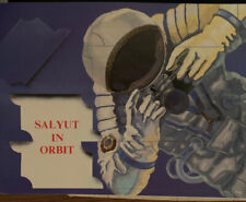 Original Soviet Russian Space Book **Salyut orbiting** in English Intrkosmos1985 picture