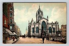 Edinburgh-Scotland, St Giles Cathedral, Religion, Vintage Postcard picture