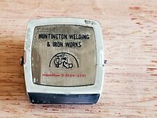 Vtg Huntington Welding Iron Works Hamilton Advertising Magnetic Paper Clip USA picture