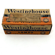 Vintage Westinghouse Auto Lamps Box Complete With 10 Bulbs 511 NOS 2V Volt picture