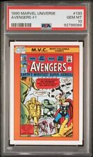 1990 Marvel Universe #130 Avengers #1 PSA 10 GEM MINT - Freshly Graded picture