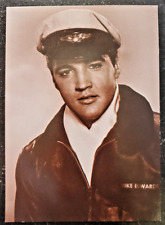 Elvis Presley - Vintage 1985 Unposted Postcard - Military Elvis picture