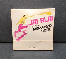 VTG 1970s Matchbook JAI ALAI at the MGM GRAND HOTEL Las Vegas, NV picture