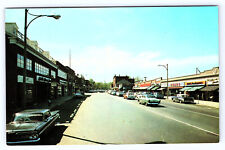Lexington Massachusetts Mass Downtown Business District Street postcard B287 picture