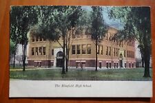 Blissfield High School, East Blissfield MICH postcard p/u 1909 picture
