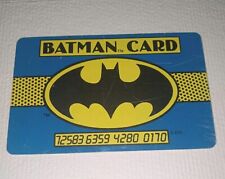 1989 Batman Card  DC Comics ~ Free Batmobile Ride And Visit Batcave Gotham City picture