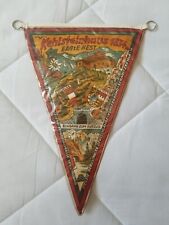 Vintage Rare Berchtesgaden Kehlsteinhaus Eagle Nest Flag Pennant 10