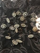 Vintage Clear Plastic Screw In Buttons Estate Lot picture