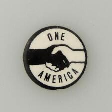 One America SNCC John Lewis Civil Rights Black Power Handshake Cause Pin Button picture