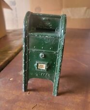 Vintage metal U.S. Mail Box Bank Mail #24 Normal Age Wera Missing Bottom picture