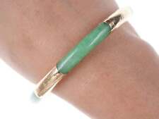 Vintage Chinese 14k Gold Jadeite bangle picture
