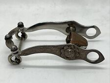 Vintage Silvertone Horse Bit Belt Buckle Roller Show Engraved Western Antique picture