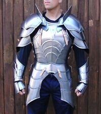 18GA SCA Steel Medieval Half Body Plated Armor Suit Cuirass & Puldrons/Gauntlet picture