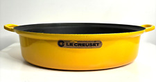 Le Creuset #43 Roaster Roasting Pan Yellow Enameled Cast Iron Discontinued 8QT picture