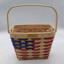 Longaberger Village 20th Century Basket And Protector 1999 Americana picture