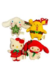 4pc  New Sanrio Hello Kitty & Friends Christmas Holiday Cookie Plush Set picture