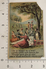 Wilson’s Packing Company Corned Beef Victorian Trade Card VTC 1 picture