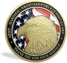 100 PCS Challenge Coin US Military Army Family Veteran Navy Armed Forces picture