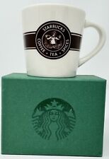 Starbucks White Brown MERMAID LOGO 2016 Demitasse Espresso Mug, 3 oz WITH BOX picture