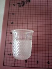 Vintage Sewing Collectible Clear Glass 