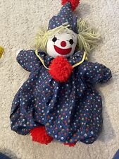 Vintage Handmade Sock Clown  18” picture