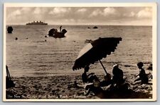 The New St. George Hotel Bathing Beach. Bermuda Vintage Postcard picture