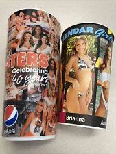 Hooters Pepsi 40 year anniversary plastic tumbler & 2021 Calendar Girls Cup picture