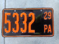 PA PENNSYLVANIA 1929 MOTORCYCLE License Plate  picture