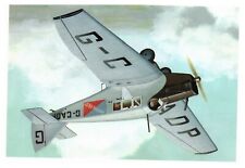 Junkers F 13 First All Metal Aircraft Original Painting Unp Chrome Postcard picture