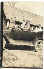 AZO Car Model T RPPC Postcard c1910 Early Automobile w Family Unposted picture