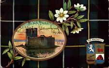 Vintage Tuck's Scottish Clans Oilette Postcard Macneill Chishamil Castle UB 1908 picture