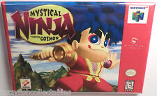 Mystical Ninja N64 Vintage Game Box  2