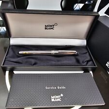 MONTBLANC Meisterstuck Stainless Steel Classic 18K Medium Nib Fountain Pen NEW picture
