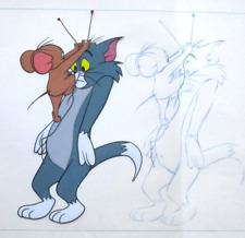 TOM AND JERRY Chuck Jones 1960's MGM cat ORIGINAL PRODUCTION DRAWING + CEL picture