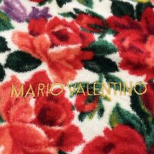 Mario Valentino Floral Bath Towel 46” x 24” Terrycloth Vibrant Roses picture